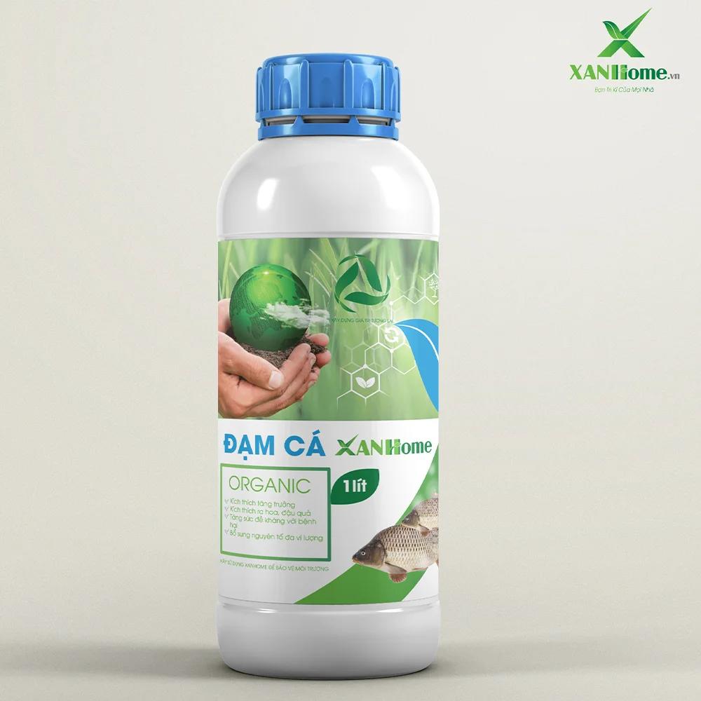 Đạm cá hữu cơ XANHome chai 1L