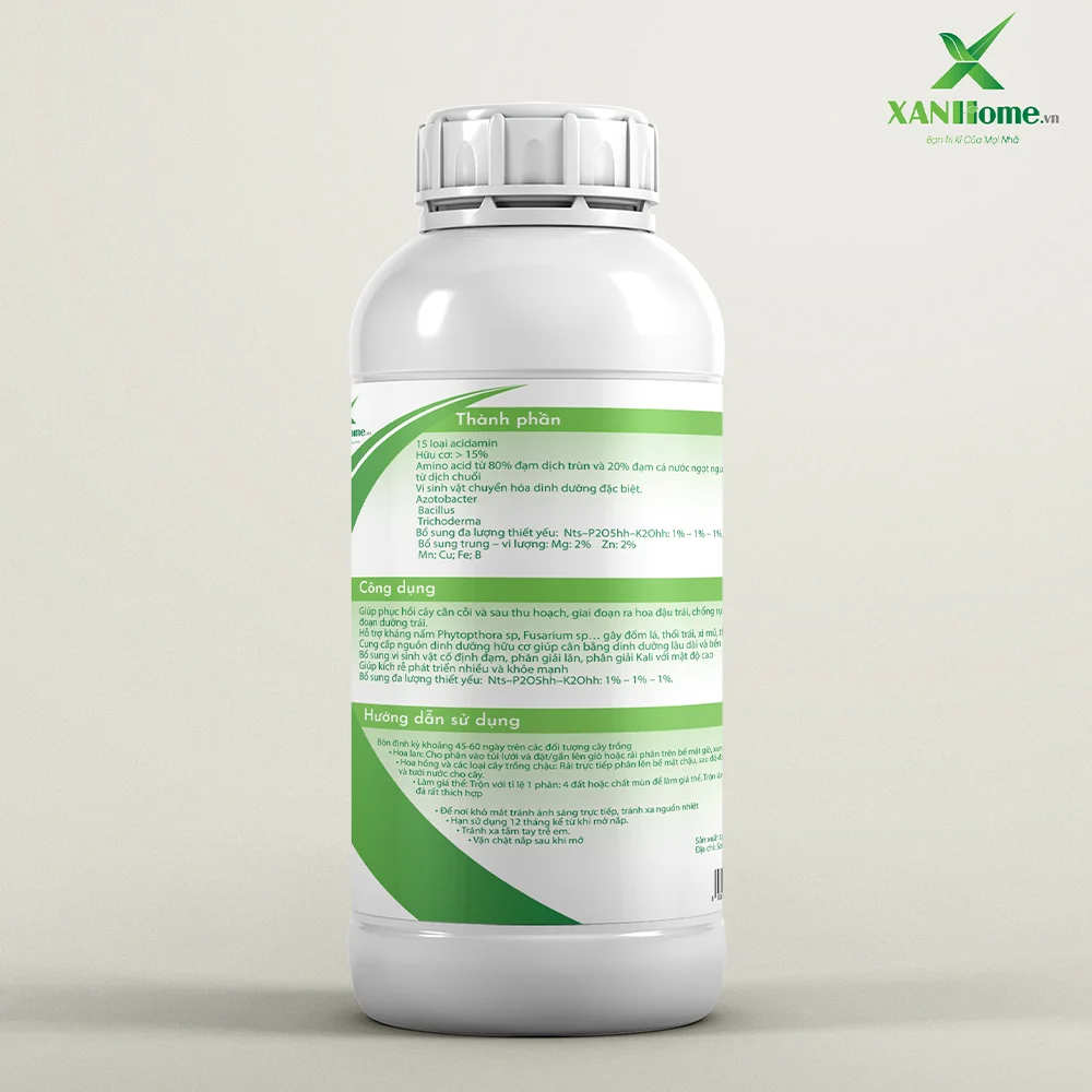 Dịch trùn quế XANHome chai 500mL