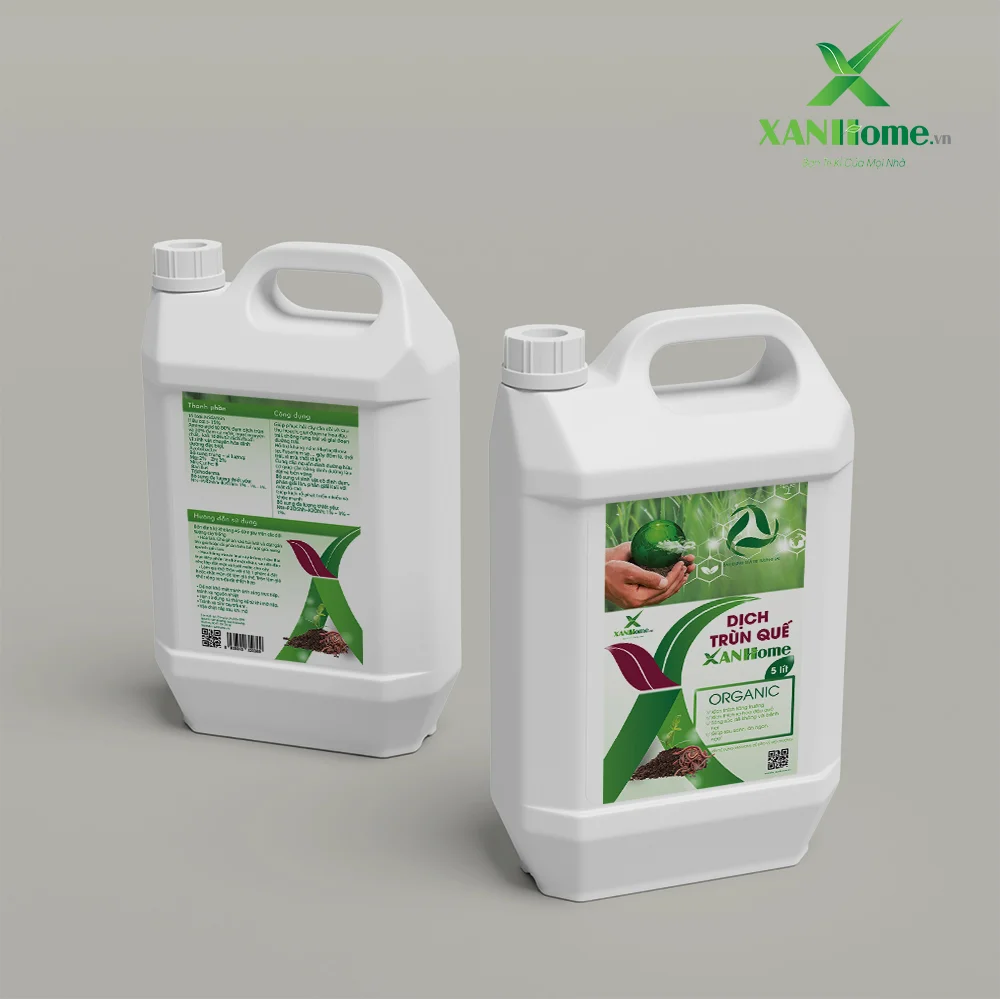 Dịch trùn quế XANHome can 5L